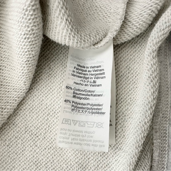 Madewell Sunkissed Beach Club Rainbow Lightweight Spring Sweatshirt - Light Grey - Picture 15 of 15